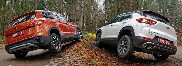 Ставим Volkswagen Taos на пути компакта Chevrolet Trailblazer