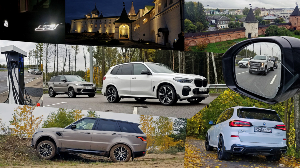 Заправляем дизелем Range Rover Sport D250 для встречи с BMW X5