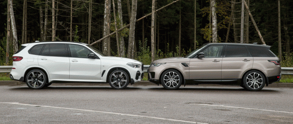 Заправляем дизелем Range Rover Sport D250 для встречи с BMW X5